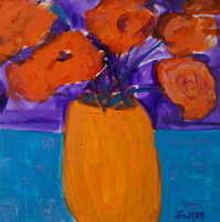 JILL FINSEN PAINTINGS Fauvist-Like Bold in Color & Quirky Works