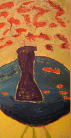 JILL FINSEN PAINTINGS Fauvist-Like Bold in Color & Quirky Works