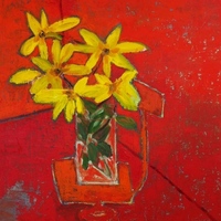 JILL FINSEN PAINTINGS Fauvist-Like Bold in Color & Quirky Works