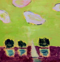 JILL FINSEN PAINTINGS Fauvist-Like Bold in Color & Quirky Works