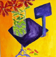 JILL FINSEN PAINTINGS Fauvist-Like Bold in Color & Quirky Works