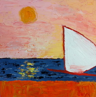 JILL FINSEN PAINTINGS Fauvist-Like Bold in Color & Quirky Works