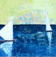 JILL FINSEN PAINTINGS Fauvist-Like Bold in Color & Quirky Works