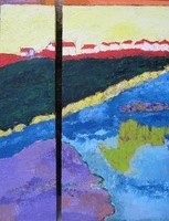 JILL FINSEN PAINTINGS Fauvist-Like Bold in Color & Quirky Works