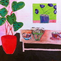 JILL FINSEN PAINTINGS Fauvist-Like Bold in Color & Quirky Works
