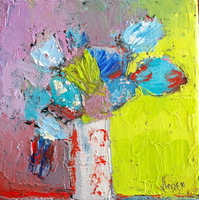 JILL FINSEN PAINTINGS Fauvist-Like Bold in Color & Quirky Works