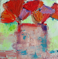 JILL FINSEN PAINTINGS Fauvist-Like Bold in Color & Quirky Works