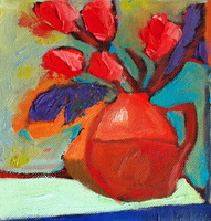 JILL FINSEN PAINTINGS Fauvist-Like Bold in Color & Quirky Works