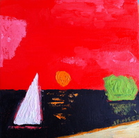 JILL FINSEN PAINTINGS Fauvist-Like Bold in Color & Quirky Works