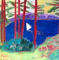 JILL FINSEN PAINTINGS Fauvist-Like Bold in Color & Quirky Works