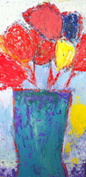 JILL FINSEN PAINTINGS Fauvist-Like Bold in Color & Quirky Works
