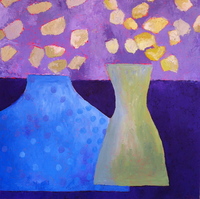 JILL FINSEN PAINTINGS Fauvist-Like Bold in Color & Quirky Works