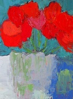 JILL FINSEN PAINTINGS Fauvist-Like Bold in Color & Quirky Works