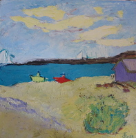 JILL FINSEN PAINTINGS Fauvist-Like Bold in Color & Quirky Works