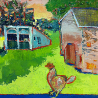 JILL FINSEN PAINTINGS Fauvist-Like Bold in Color & Quirky Works