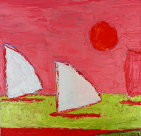 JILL FINSEN PAINTINGS Fauvist-Like Bold in Color & Quirky Works