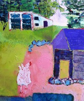 JILL FINSEN PAINTINGS Fauvist-Like Bold in Color & Quirky Works