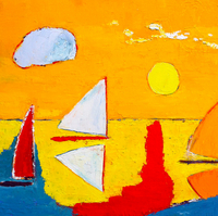 JILL FINSEN PAINTINGS Fauvist-Like Bold in Color & Quirky Works