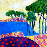 JILL FINSEN PAINTINGS Fauvist-Like Bold in Color & Quirky Works