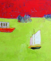 JILL FINSEN PAINTINGS Fauvist-Like Bold in Color & Quirky Works