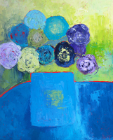 JILL FINSEN PAINTINGS Fauvist-Like Bold in Color & Quirky Works