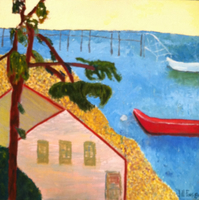 JILL FINSEN PAINTINGS Fauvist-Like Bold in Color & Quirky Works