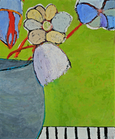JILL FINSEN PAINTINGS Fauvist-Like Bold in Color & Quirky Works