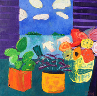 JILL FINSEN PAINTINGS Fauvist-Like Bold in Color & Quirky Works