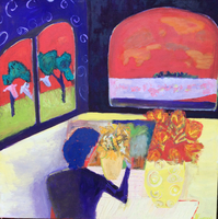 JILL FINSEN PAINTINGS Fauvist-Like Bold in Color & Quirky Works