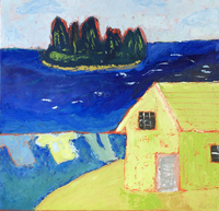 JILL FINSEN PAINTINGS Fauvist-Like Bold in Color & Quirky Works