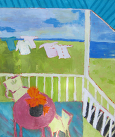 JILL FINSEN PAINTINGS Fauvist-Like Bold in Color & Quirky Works