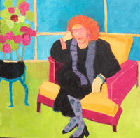 JILL FINSEN PAINTINGS Fauvist-Like Bold in Color & Quirky Works