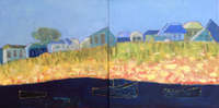 JILL FINSEN PAINTINGS Fauvist-Like Bold in Color & Quirky Works