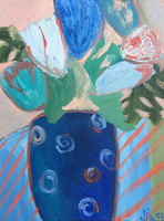 JILL FINSEN PAINTINGS Fauvist-Like Bold in Color & Quirky Works