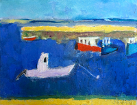 JILL FINSEN PAINTINGS Fauvist-Like Bold in Color & Quirky Works