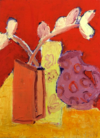 JILL FINSEN PAINTINGS Fauvist-Like Bold in Color & Quirky Works