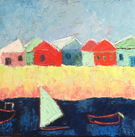JILL FINSEN PAINTINGS Fauvist-Like Bold in Color & Quirky Works