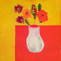 JILL FINSEN PAINTINGS Fauvist-Like Bold in Color & Quirky Works