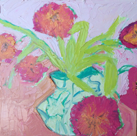 JILL FINSEN PAINTINGS Fauvist-Like Bold in Color & Quirky Works