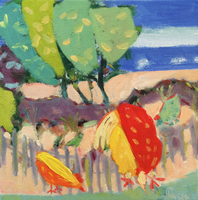 JILL FINSEN PAINTINGS Fauvist-Like Bold in Color & Quirky Works