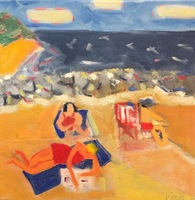 JILL FINSEN PAINTINGS Fauvist-Like Bold in Color & Quirky Works