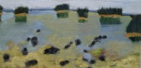 JILL FINSEN PAINTINGS Fauvist-Like Bold in Color & Quirky Works