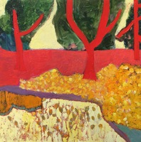 JILL FINSEN PAINTINGS Fauvist-Like Bold in Color & Quirky Works
