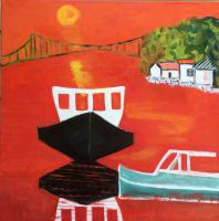 JILL FINSEN PAINTINGS Fauvist-Like Bold in Color & Quirky Works