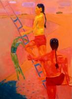 JILL FINSEN PAINTINGS Fauvist-Like Bold in Color & Quirky Works