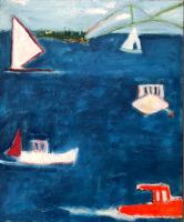 JILL FINSEN PAINTINGS Fauvist-Like Bold in Color & Quirky Works