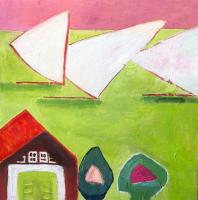 JILL FINSEN PAINTINGS Fauvist-Like Bold in Color & Quirky Works