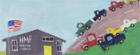 JILL FINSEN PAINTINGS Fauvist-Like Bold in Color & Quirky Works