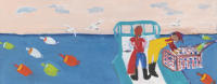 JILL FINSEN PAINTINGS Fauvist-Like Bold in Color & Quirky Works