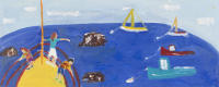 JILL FINSEN PAINTINGS Fauvist-Like Bold in Color & Quirky Works